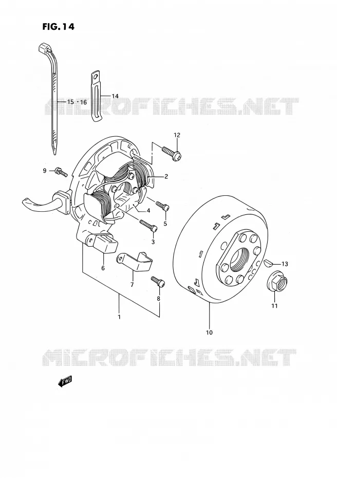 ONTSTEKING Suzuki MOTO 250 RMX 1994  RMX250 R (E03)