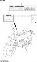 ETIKET (RV125L3 E02) voor Suzuki VAN-VAN 125 2013