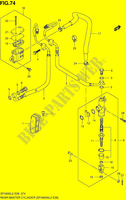 ACHTER HOOFDREMCILINDER (SFV650AL2 E28) voor Suzuki GLADIUS 650 2012