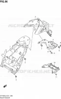 ACHTERSPATBORD (SFV650L2 E21) voor Suzuki GLADIUS 650 2012