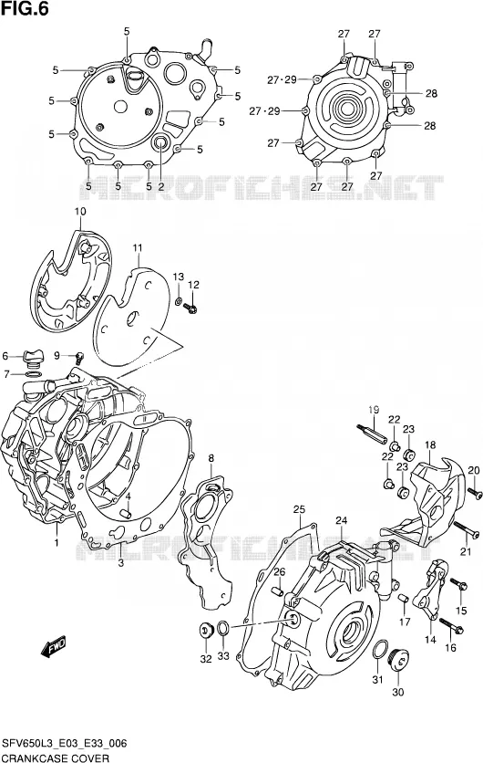 CASING Suzuki MOTO 650 GLADIUS 2013  SFV650 L3 (E03,E28,E33)