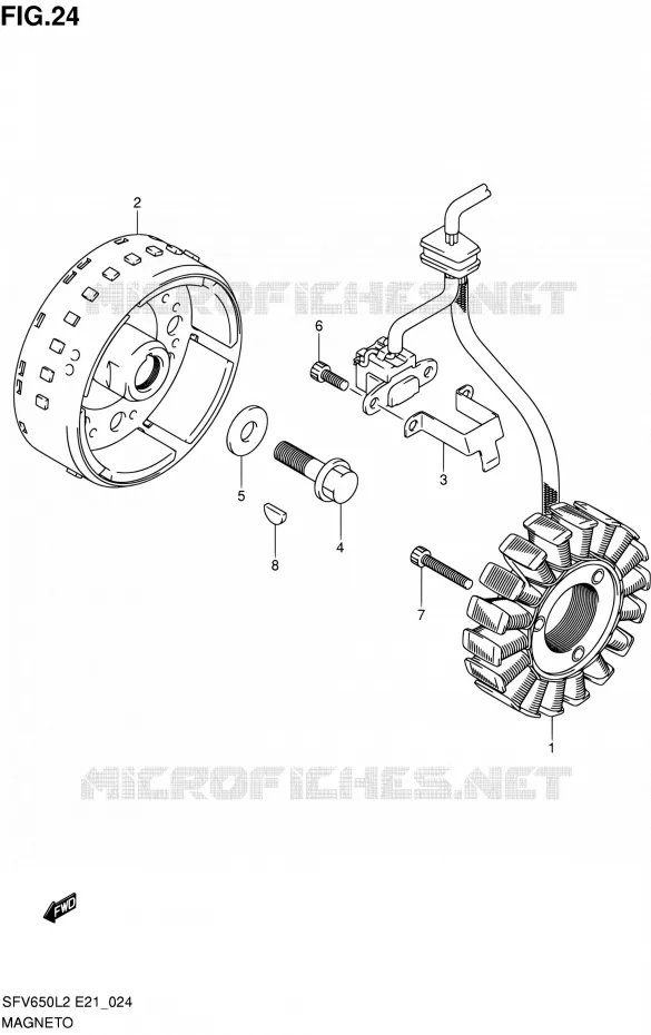 ONTSTEKING Suzuki MOTO 650 GLADIUS 2012  SFV650AL2(E21)