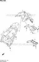 ACHTERSPATBORD (SFV650UL3 E21) voor Suzuki GLADIUS 650 2014