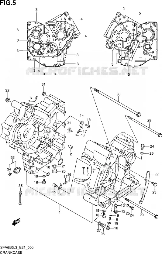 CASING Suzuki MOTO 650 GLADIUS 2015  SFV650A L3 (E21)