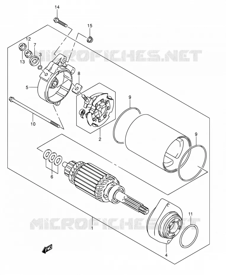 STARTMOTOR Suzuki MOTO 1000 SV 2005  SV1000S1ZK5