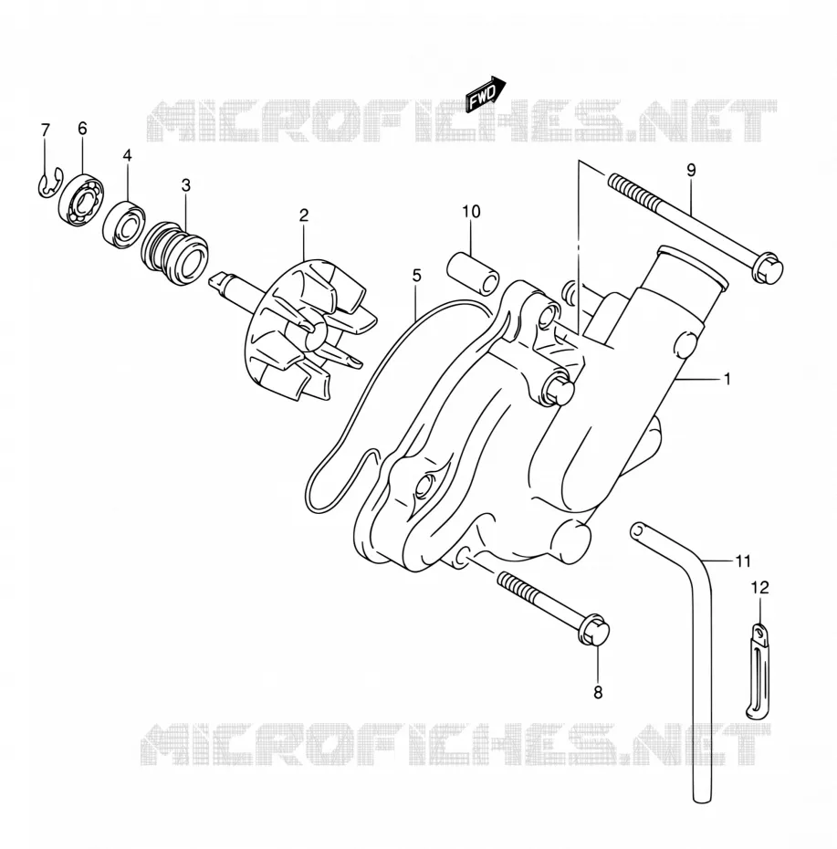 WATERPOMP Suzuki MOTO 1000 SV 2005  SV1000S2ZK5