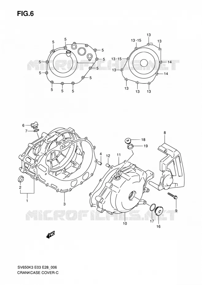 CASING Suzuki MOTO 650 SV 2004  SV650 K4/SV650S K4