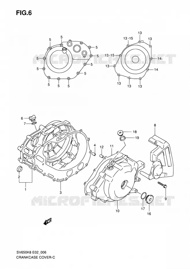 CASING Suzuki MOTO 650 SV-S 2009  SV650SK9(E19)