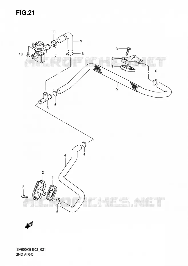 ANTI VERVUILINGS SYSTEM Suzuki MOTO 650 SV 2008  SV650SUK8(E19)