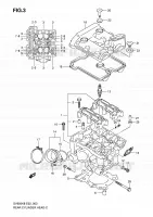 ACHTER CILINDERKOP voor Suzuki SV 650 2010