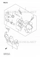 FRONT CALIPER (VOIR NOTE) voor Suzuki SV 650 2010