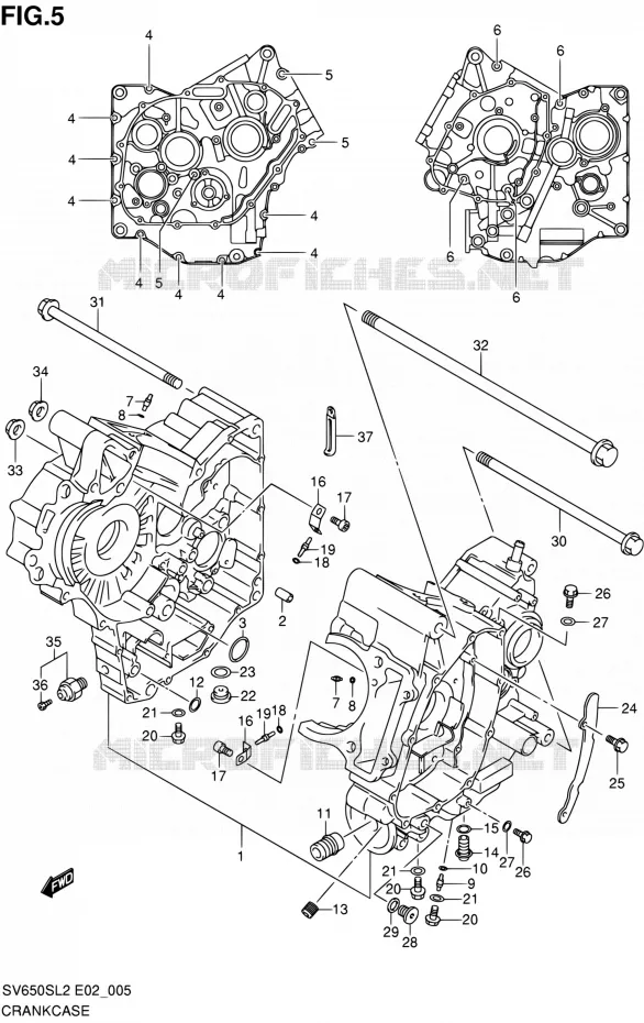 CASING Suzuki MOTO 650 SV 2012  SV650SUL2(E24)