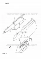 ACHTER KUIP  (MODELE M/N) voor Suzuki TS-R 200 1992
