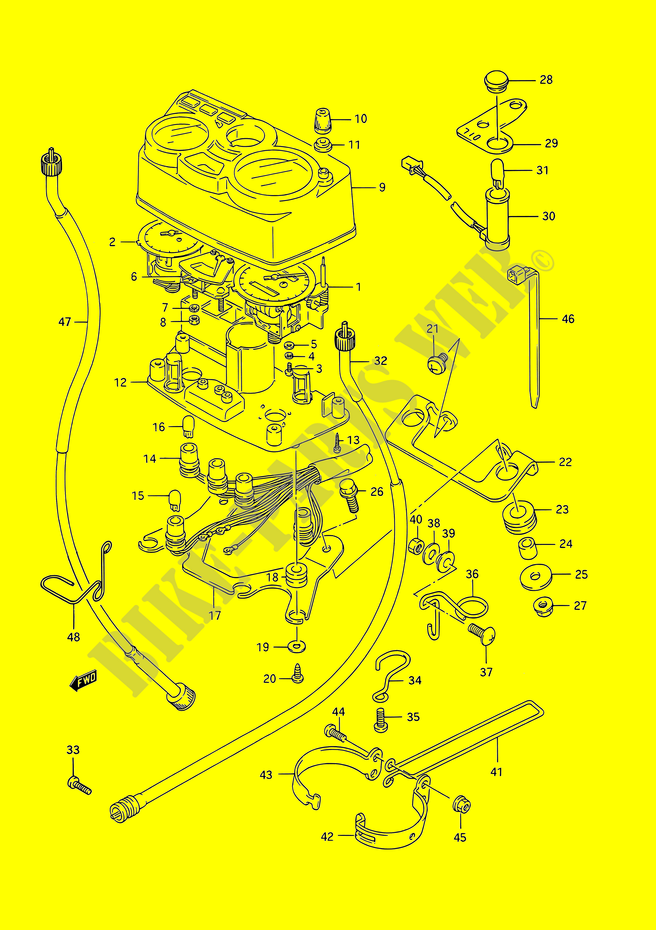 SNELHEIDSMETER voor Suzuki TS-R 200 1991