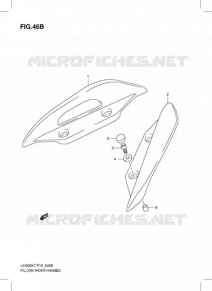 BACKREST (MODEL K9) Suzuki SCOOTER 200 BURGMAN 2009  UH200K9(E02)