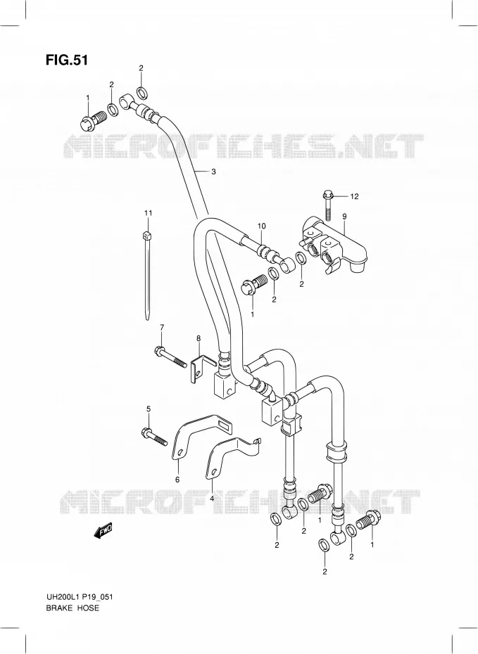 REMSLANG Suzuki SCOOTER 200 BURGMAN 2011  UH200L1(P02)