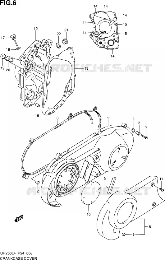 CASING Suzuki SCOOTER 200 BURGMAN 2014  UH200 L4 (P24)