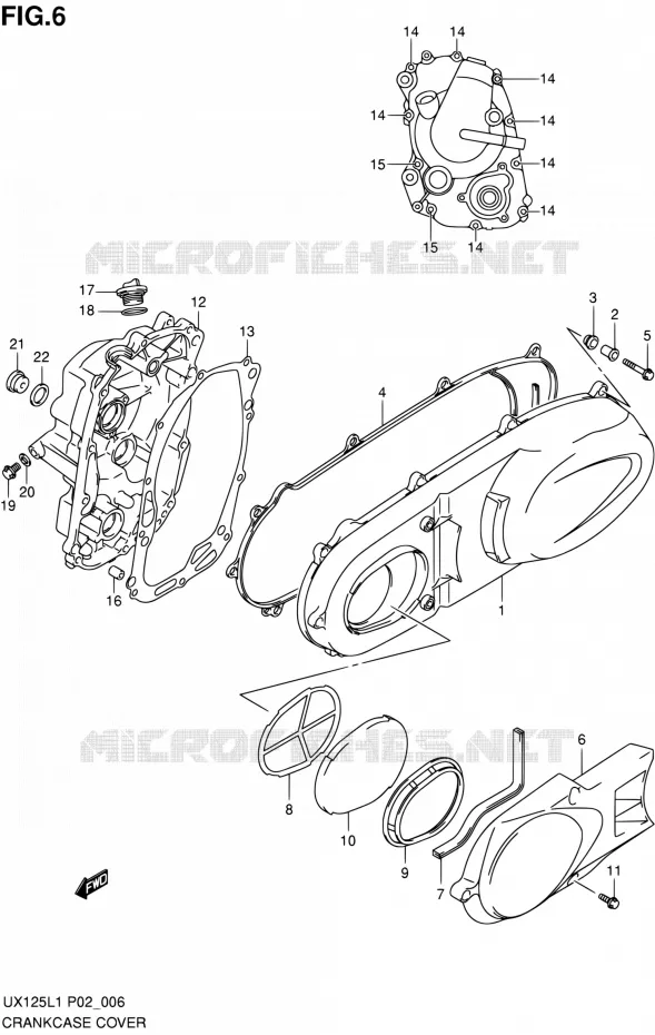 CASING Suzuki SCOOTER 125 SIXTEEN 2011  UX125L1(P19)