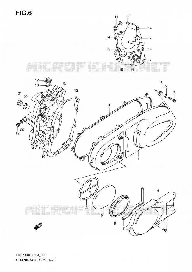 CASING Suzuki SCOOTER 150 SIXTEEN 2010  UX150 L0 (P19)