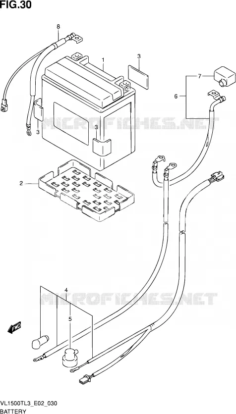 ACCU Suzuki MOTO 1500 INTRUDER 2015  VL1500T L3 (E19)