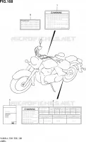 ETIKET (VL800CL4 E33) voor Suzuki VOLUSIA 800 2014