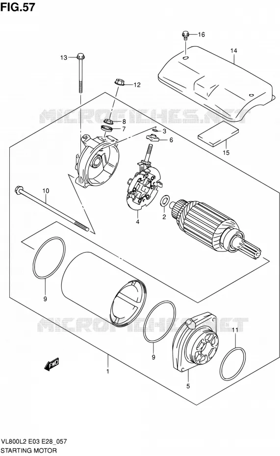 STARTMOTOR Suzuki MOTO 800 VOLUSIA 2012  VL800TL2
