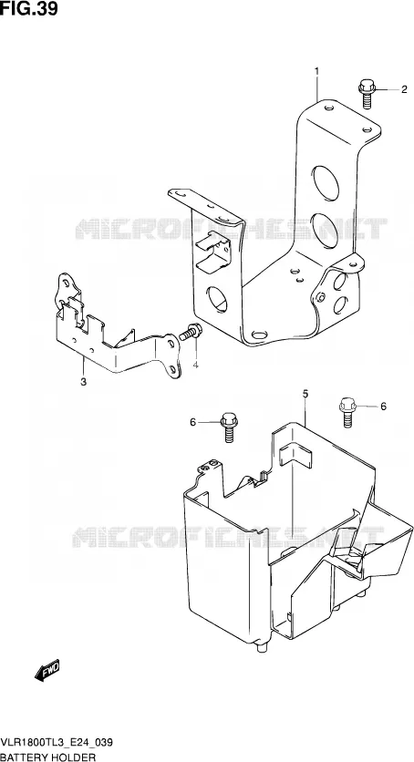 ACCU BOX - TOOLS Suzuki MOTO 1800 INTRUDER 2013  VLR1800T L3 (E24)