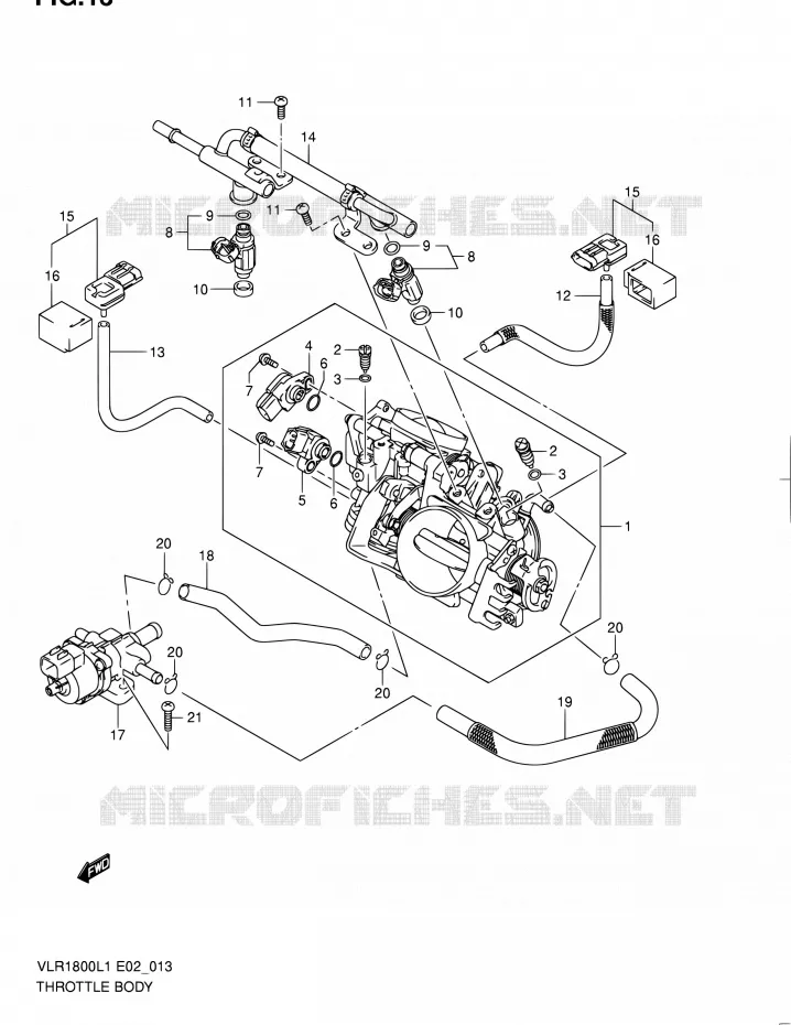 GASKLEPHUIS Suzuki MOTO 1800 INTRUDER 2011  VLR1800UFL1(E19)