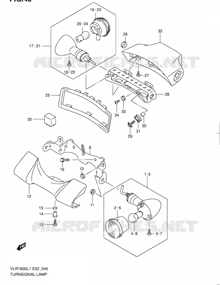 INDICATOREN Suzuki MOTO 1800 INTRUDER 2011  VLR1800L1/VLR1800TL1(E24)