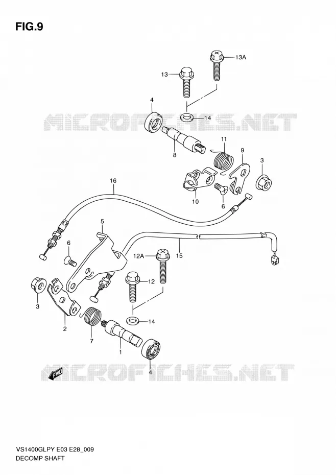 DECOMPRESSOR Suzuki MOTO 1400 INTRUDER 1996  VS1400GLP T (E03,E28,E33)