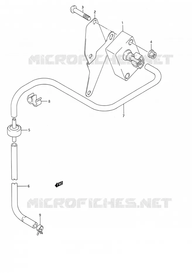 LUCHTSENSOR (MODELE L/M/N/P/R/S) Suzuki MOTO 1400 INTRUDER 1990  VS1400GLP L/VS1400GLF L (E03,E28,E33)