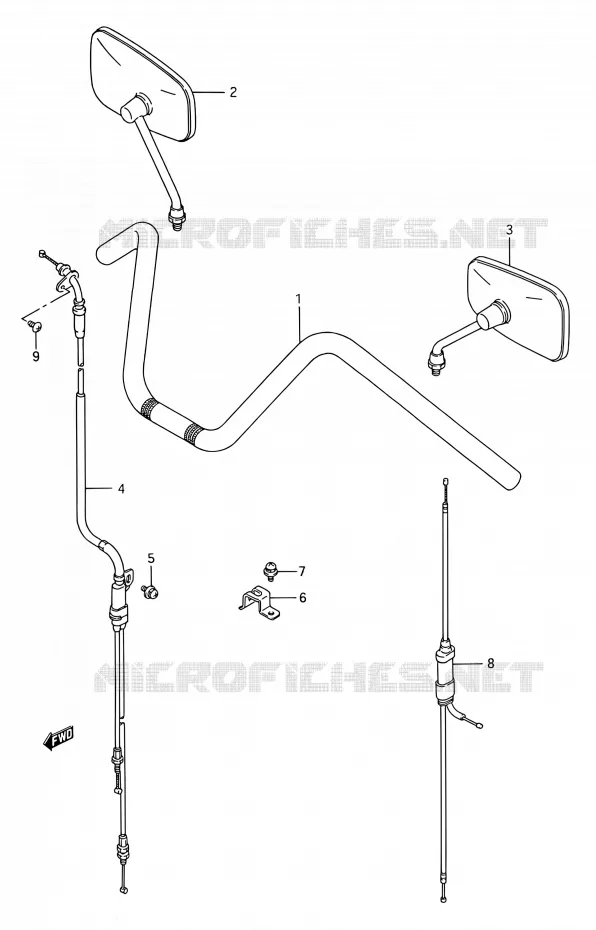 STUUR (VS1400GLPS) Suzuki MOTO 1400 INTRUDER 1990  VS1400GLP N/VS1400GLF N (E03,E28,E33)
