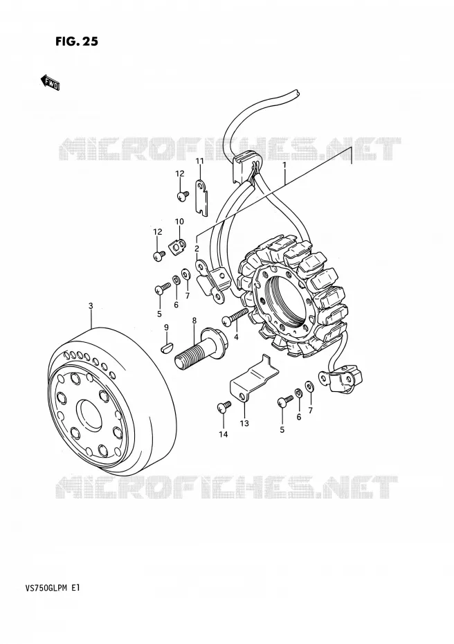 ONTSTEKING Suzuki MOTO 750 INTRUDER 1985  VS750GLF(E02)