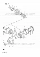 AANDRIJFAS (MODELE G/H/J/K/L/M) voor Suzuki INTRUDER 750 1988