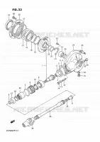 ACHTER AANDRIJFAS voor Suzuki INTRUDER 750 1988