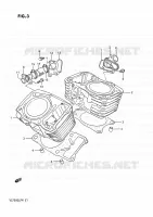 CILINDER voor Suzuki INTRUDER 750 1988