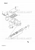 CLUTCH HOOFDREMCILINDER (VS750GLFG/GLFH/GLEFH) voor Suzuki INTRUDER 750 1988