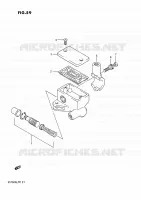 FRONT HOOFDREMCILINDER (VS750GLFG/GLFH/GLEFH) voor Suzuki INTRUDER 750 1988
