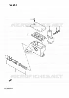FRONT HOOFDREMCILINDER (VS750GLFJ/GLFK/GLFL/GLFM) voor Suzuki INTRUDER 750 1988