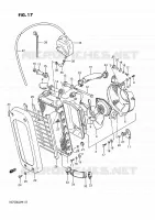 RADIATOR voor Suzuki INTRUDER 750 1988
