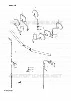 STUUR   KABELS (VS750GLFG/GLFH/GLFJ/GLFK/GLFL/GLFM) voor Suzuki INTRUDER 750 1988