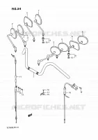 STUUR   KABELS voor Suzuki INTRUDER 750 1988