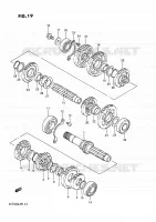TRANSMISSION voor Suzuki INTRUDER 750 1988
