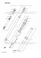 VOORVORK (MODELE J/K/L/M) voor Suzuki INTRUDER 750 1988