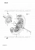 VOORWIEL (MODELE J/K/L/M) voor Suzuki INTRUDER 750 1988
