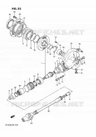 ACHTER AANDRIJFAS voor Suzuki INTRUDER 750 1989