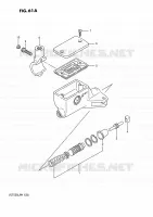 CLUTCH HOOFDREMCILINDER (VS750GLFJ/GLFK) voor Suzuki INTRUDER 750 1989