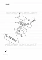 FRONT HOOFDREMCILINDER (VS750GLF/GLFG/GLEFG/GLFH/GLEFH) voor Suzuki INTRUDER 750 1989