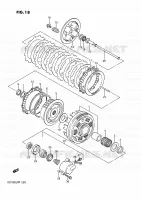 KOPPELING voor Suzuki INTRUDER 750 1989