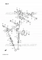 NOKKENAS   VALVES voor Suzuki INTRUDER 750 1989